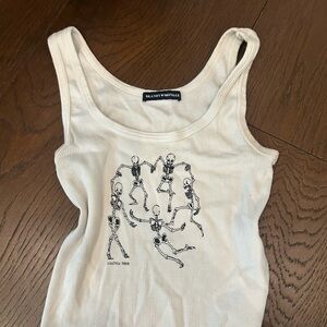Brandy Melville skeleton tank top🌸🌸🌸